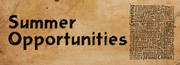 Summer Volunteer Opportunities